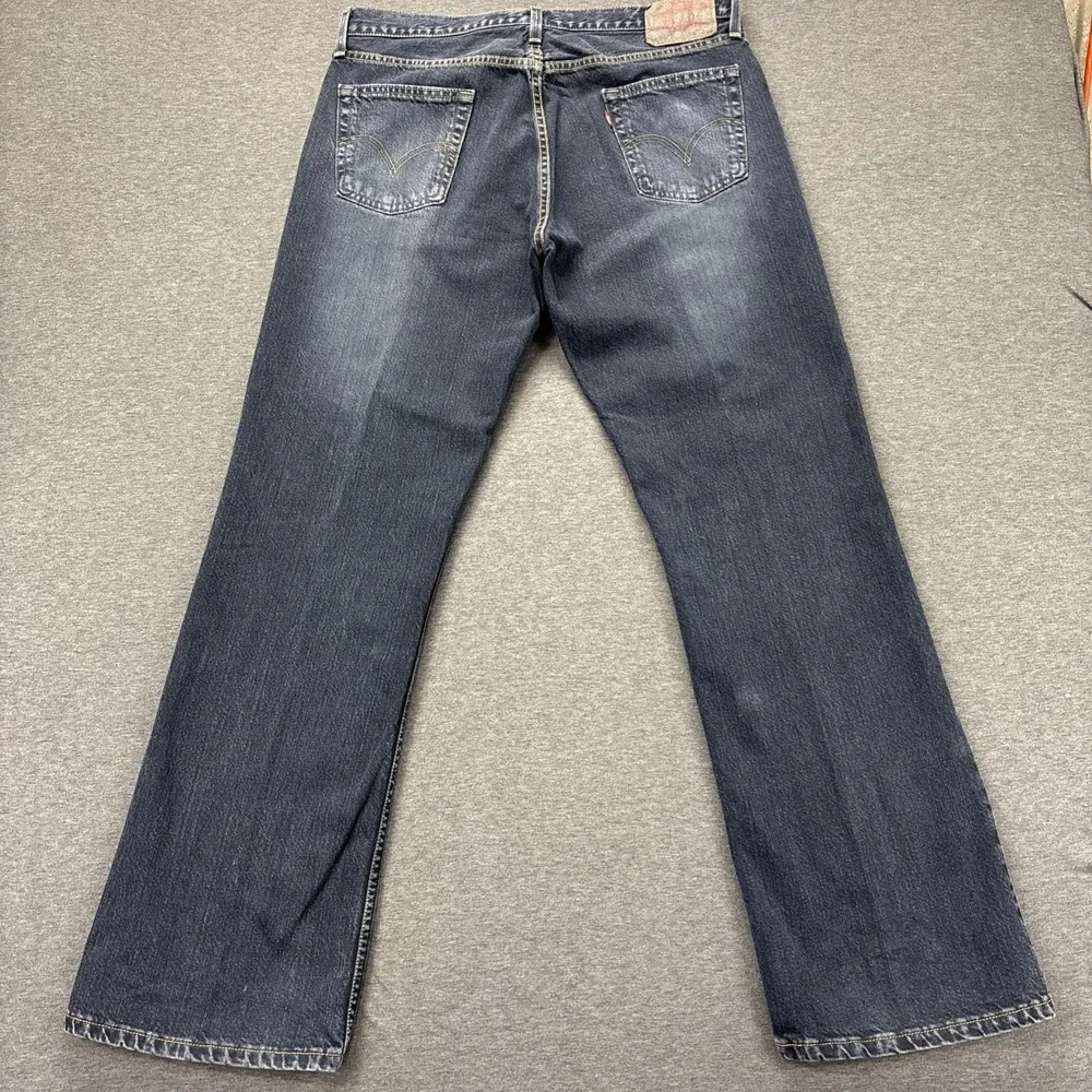 Vintage Levis 527 Jeans Mens 36x32 Low Bootcut Dark Wash Western Denim Y2K